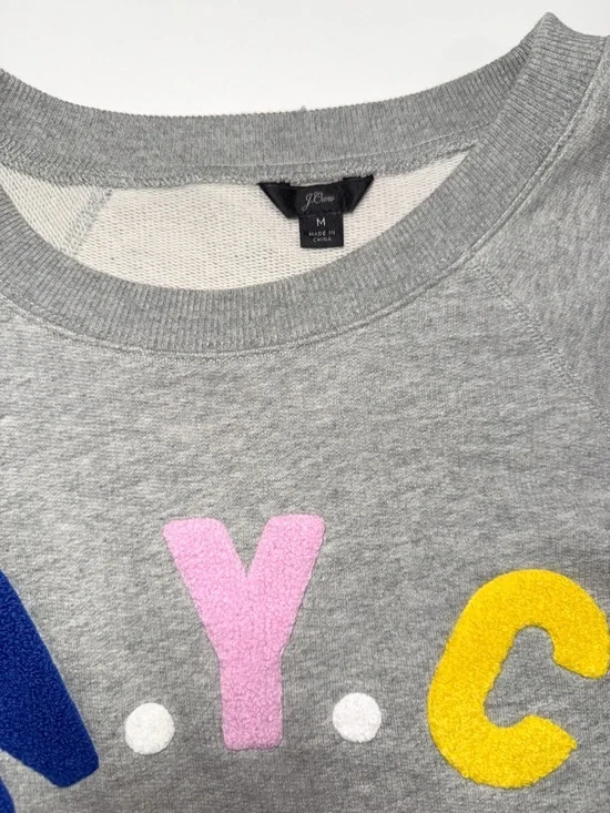 J. Crew NYC Graphic Long Sleeve Sweatshirt - Picture 2 of 3